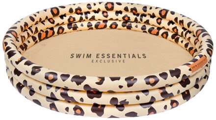 Swim Essentials kinderzwembad panterprint beige 3 ringen - 150 cm Multikleur