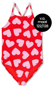 Swim Essentials meisjes badpak Rood - 146-152