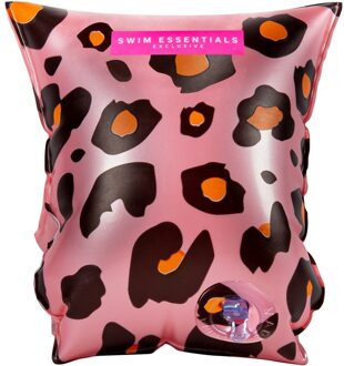 Swim Essentials Zwembandjes Roze Panterprint 0-2 jaar Multikleur