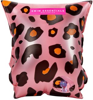 Swim Essentials Zwembandjes Roze Panterprint 2-6 jaar Multikleur