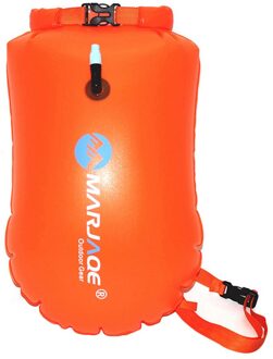Swim Float Premium Waterdichte Opblaasbare Dry Bag Zwemmen Boei Voor Open Water Zwemmers In Voorraad oranje