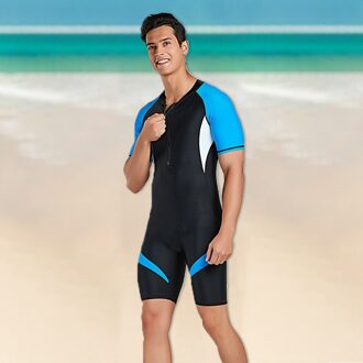 Swim Surfing Top Rash Guards Mannen korte Neopreen mannen Back Zip Shorty Wetsuit Duiken Pak Rash guard XL