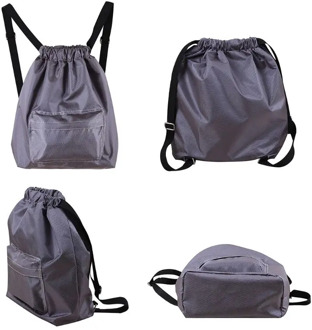 Swimming WaterProof Wet and Dry Separation Cord Backpack women's casual Drawstring Beach bag