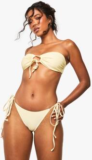 Swimwear Essentials Tie Side Brief, Lemon - 44