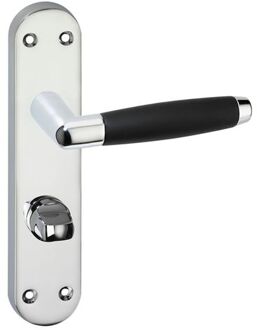 Swindon - Ovaal deurschild met schroeven en toiletsluiting
