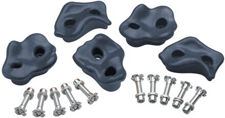 Swing King Klimstenen Set Middel Antraciet 5 Stuks