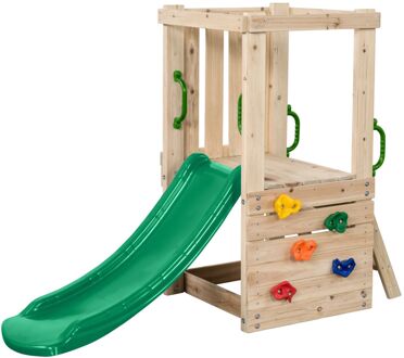 Swing King Mari Small Speeltoestel met Glijbaan Hout Naturel/Groen