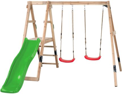 Swing King Schommel Ava Met Glijbaan Appelgroen 235x274x185cm