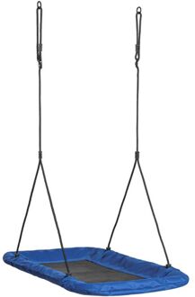 Swing King Schommel Rechthoekig Blauwe Canvas 100x65x55cm