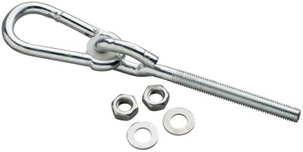 Swing King Schommelhaak M12x10cm Met Karabijnhaak - 4 Stuks