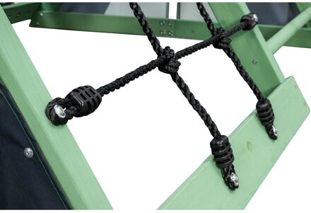 Swing King Speeltoestel Charlie - Hout En Kunststof - 1 Persoon - Antraciet En Groen - 144cm