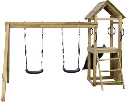 Swing King Speeltoestel Maria Met Glijbaan Antraciet