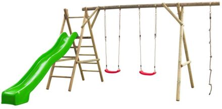 Swing King Speeltoestel Met Glijbaan Noortje Appelgroen 300cm
