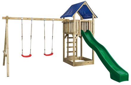 Swing King Speeltoestel Met Glijbaan Tour Jonas Groen 300cm
