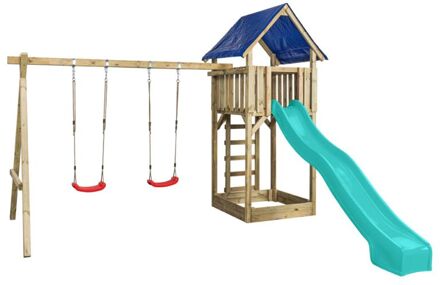 Swing King Speeltoestel Met Glijbaan Tour Jonas Turquoise 300cm