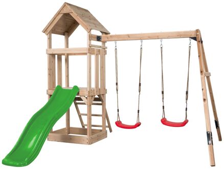 Swing King Speeltoestel Noa Met Glijbaan Appelgroen 265cmx280x234cm