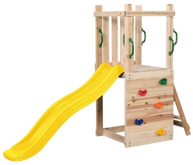 Swing King Speeltoren Mari Met Glijbaan Geel 74x245x168cm