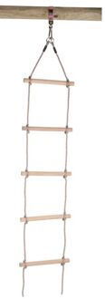 Swing King touwladder 5x houten treden - beige