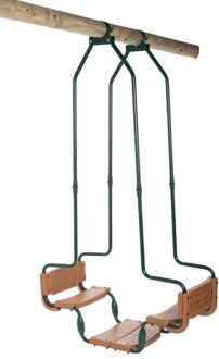 SwingKing Swing King Dubbele schommel ronde haak groen en bruin 2521138