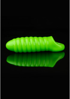 Swirl Dikke Rekbare Penis Sheath - Glow in the Dark