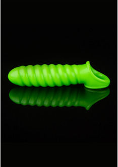 Swirl Rekbare Penis Sheath - Glow in the Dark