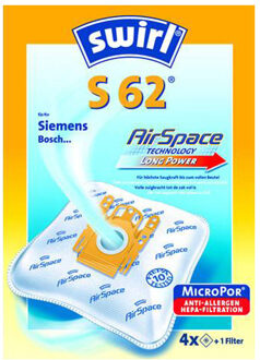 Swirl Stofzuigerzak S 62 AirSpace - 4 Stuks