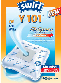 Swirl Stofzuigerzak Y 101 AirSpace - 4 Stuks