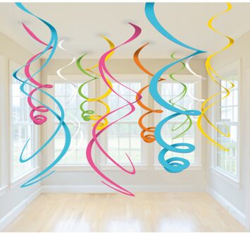 Swirls Multicolor Pastel - 12 stuks