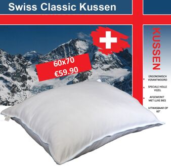 Swiss Classic hoofdkussen wit