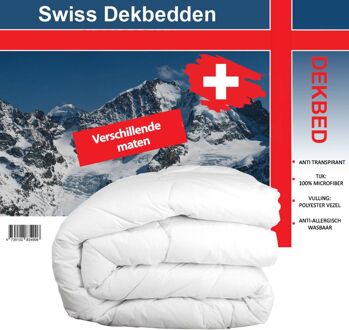Swiss Dekbed-200 x 200 wit - 200 x 200