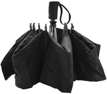 swiss peak Aware automatische vouwparaplu - maat One size Zwart