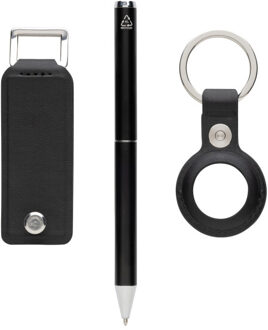 swiss peak Tula gerecycled pu pen geschenkset (verpakking van 3) - maat One size Zwart