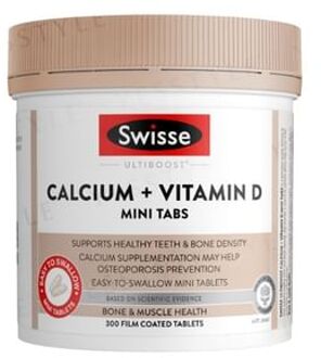 Swisse Ultiboost Calcium + Vitamin D Mini Tabs 300 Tablets