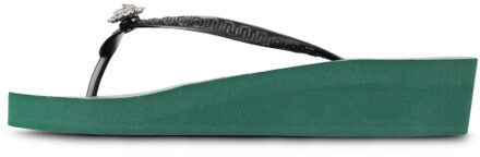 Switch dames slipper met hak groen, , maat: - 35-36