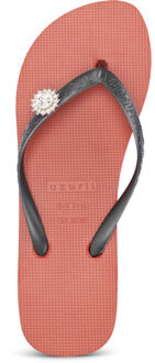 Switch dames slipper met hak rood, , maat: - maat 41-42