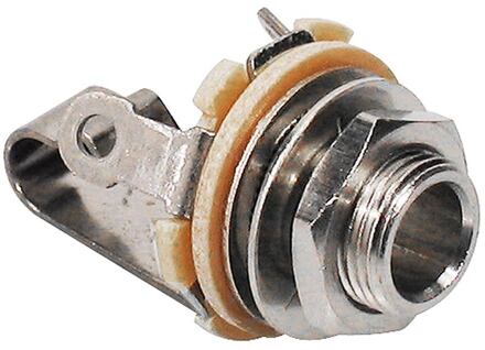 Switchcraft SC-11 chassis connector jack chassis connector jack, 2-polig, nikkel, 6,3mm, 276 busdiepte, 3/8" 32 draad