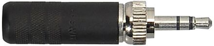Switchcraft SC-35HDLBN vergrendelbare mini jack plug vergrendelbare mini jack plug, 3.5mm 3-polig, kabel ingang 6.4mm, zwart