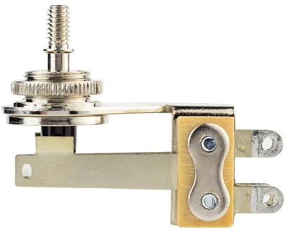 Switchcraft SW-230-N toggle switch 3-way angled, no cap, for thin body guitars (SG, Explorer, Firebird), nickel