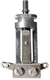 Switchcraft SW-250-N toggle switch 3-way, long model, no cap, for USA made LP-model guitars, nickel