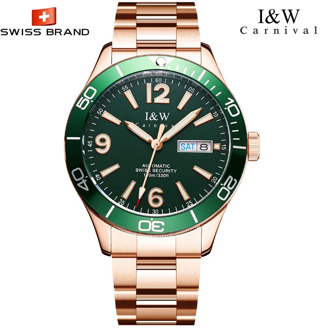 Switzerland I&W Sapphire Glass 41MM Ceramic Mechanical Watches 100m Waterproof Classic Fashion Luxury Automatic Watch Relogio