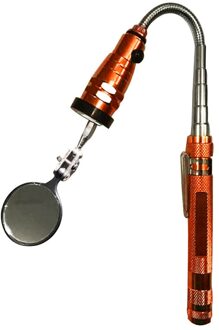 Swivel Telescopische Mechanica Auto Verlichten Algemene Led Verlichte Inspectie Spiegel Magnetische Ronde Draagbare Gereedschap