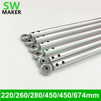 SWMAKER 3D Printer aluminum alloy Diagonal Push Rod Arm + Rod End Bearing for Rostock Delta Kossel Mini