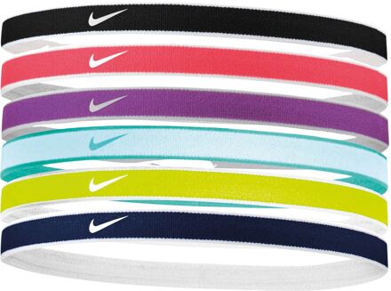 Swoosh Sport Tipped Haarband Verpakking 6 Stuks zwart - one size