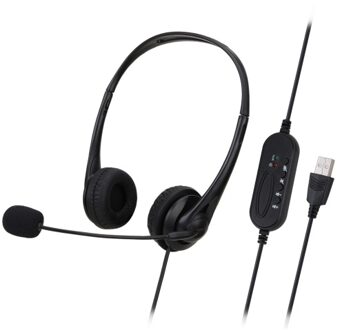 SY490MV Call Center Wired Headset 3.5MM Plug With Microphone Telephone Operator Headphone Noise Canceling for Computer Phones Desktop Boxes