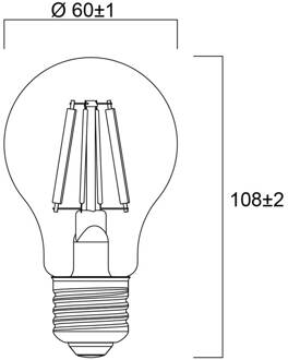Sylvania E27 filament LED lamp 2,3W 2.700K 485 lm