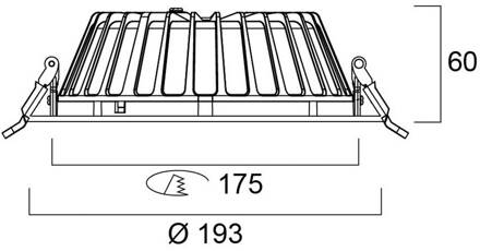 Sylvania LED downlight Insaver Slim, Ø 17,5 cm, 840 wit