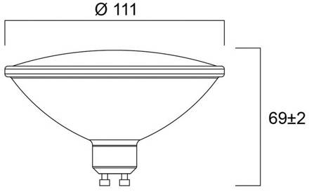 Sylvania LED lamp RETRO, ES111, GU10 12 W 830 1150 lm dimbaar 25°