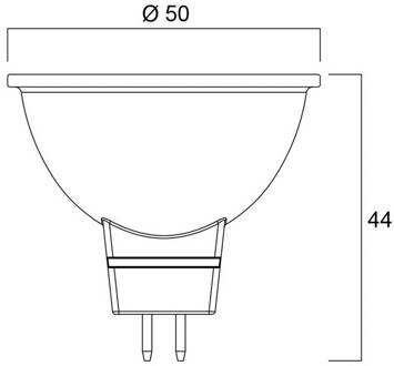 Sylvania LED lamp SUPERIA RETRO GU5.3 MR16 6,1W 827 621lm dimbaar