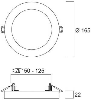Sylvania LED plafondlamp START 5in1, wit, Ø 17 cm, CCT, dimbaar signaalwit (RAL9003)