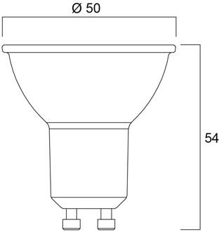 Sylvania LED reflector GU10 2,2W 3.000K 350 lm dim